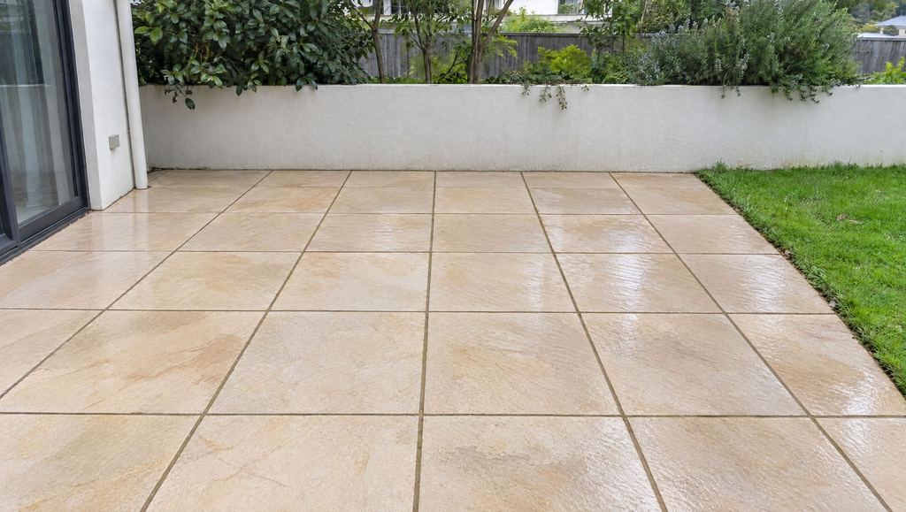 Patio after cleaning